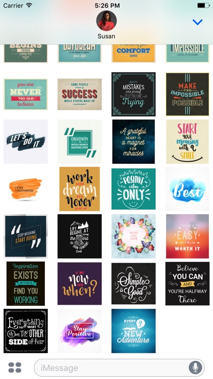 Motivational Stickers for iMessage Chat Emojis screenshot-3