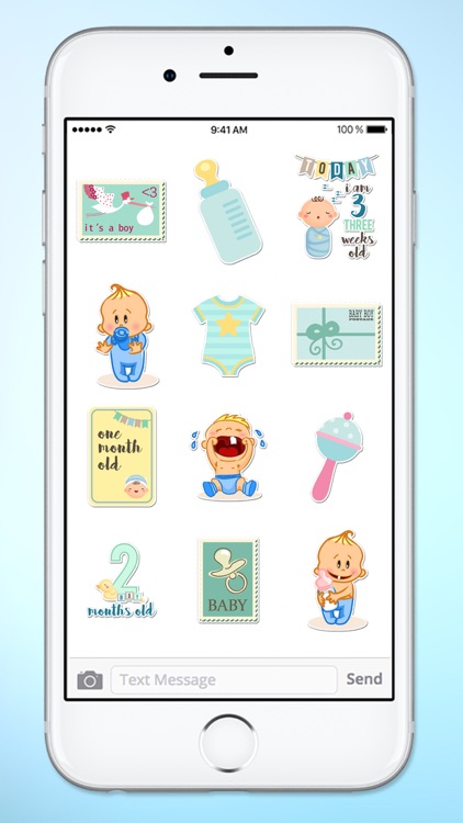 Its A Boy New Baby Sticker Pack screenshot-3