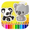 Coloring Book Panda And Koala Page Free Play