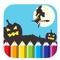 Kids Coloring Magic Witch Game For Educational