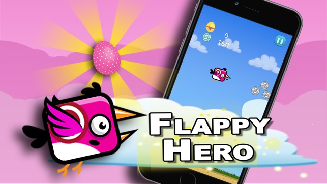 Super hero flappy Pink : Adventure Game(圖2)-速報App