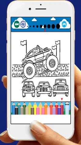 Game screenshot Monster Truck для раскраски книги игры hack