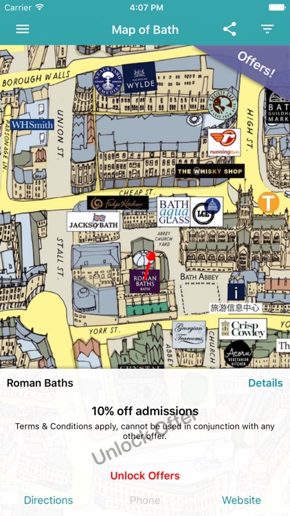Bath Sussed Out Tourist Map
