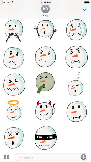 Snowman Stickers for Christmas(圖5)-速報App