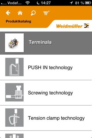 Weidmüller Catalogue screenshot 2