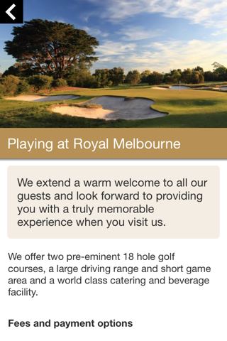 Royal Melbourne Golf Club screenshot 2