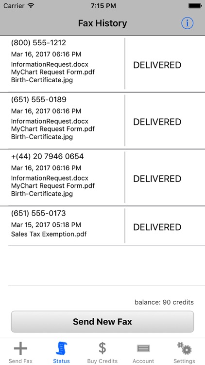 FaxFile - send FAX for iPhone