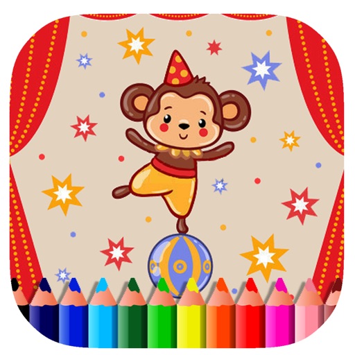 Circus Show Coloring Book Game For Kids iOS App