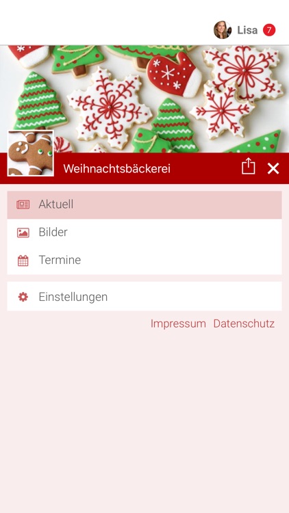 Weihnachtsbäckerei App