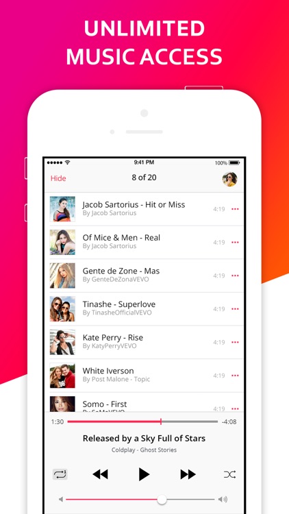 Mixgy - Music player for SoundCloud