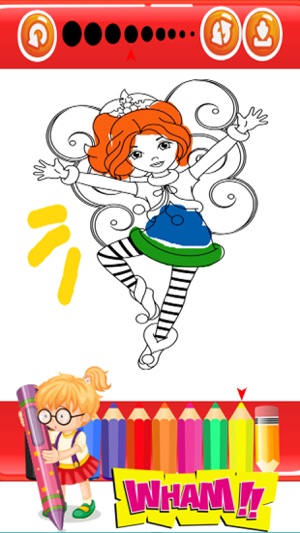 Princess Fairy and Mermaid Coloring Pages For Girl(圖2)-速報App