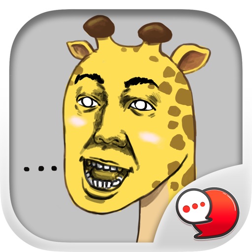 Jookgru Giraffe Cartoon Stickers for iMessage iOS App