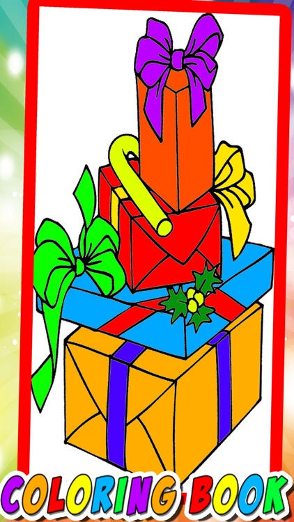 Coloring Book Christmas Gift Game Enjoy For Kids