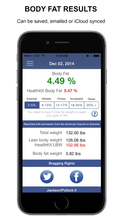 Body Tracker - body fat calc