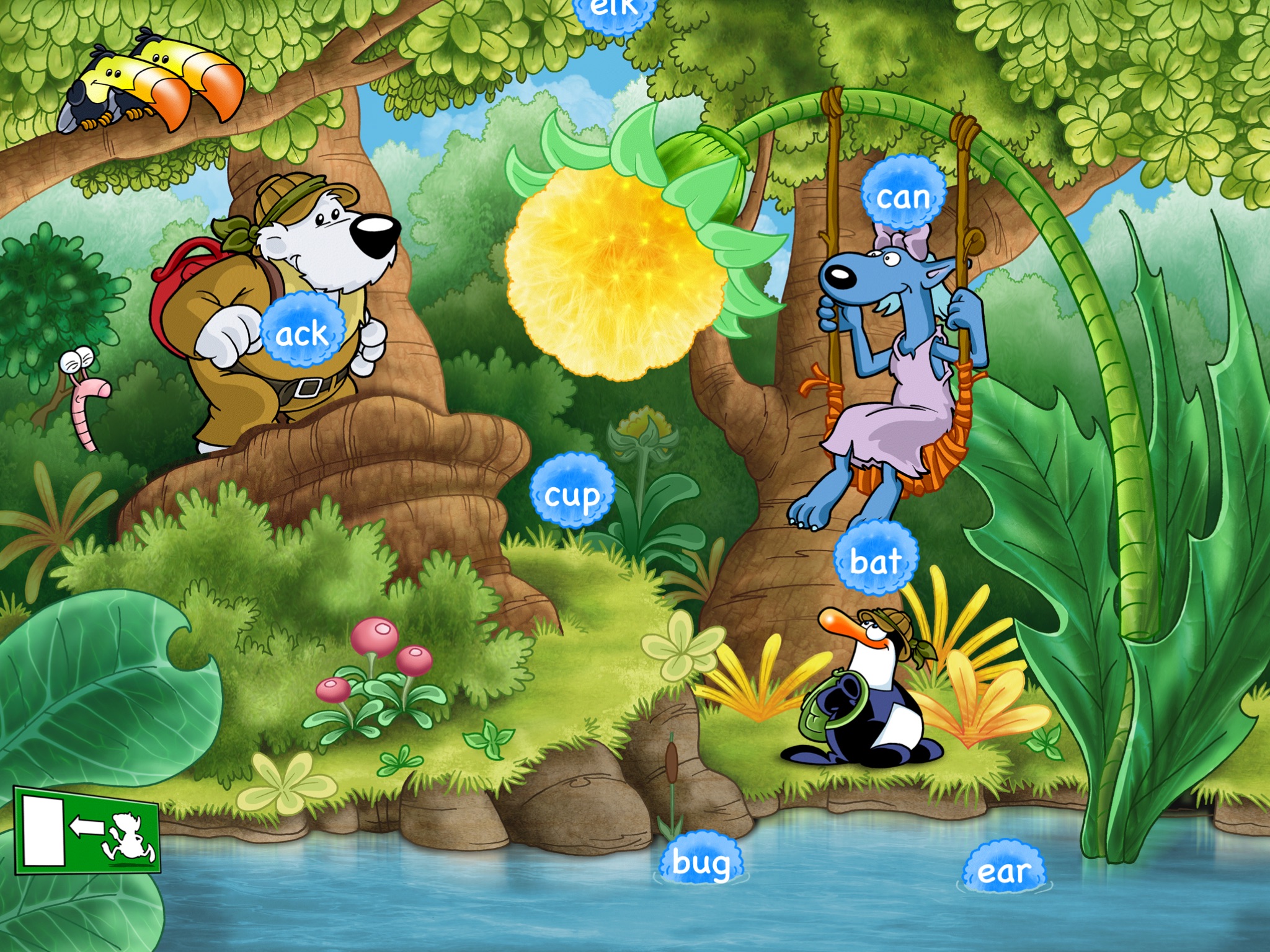 Preschool English: Emil & Pauline in the Jungle screenshot 4