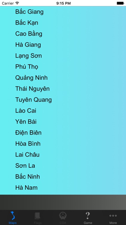 Vietnam Province Maps and Capitals