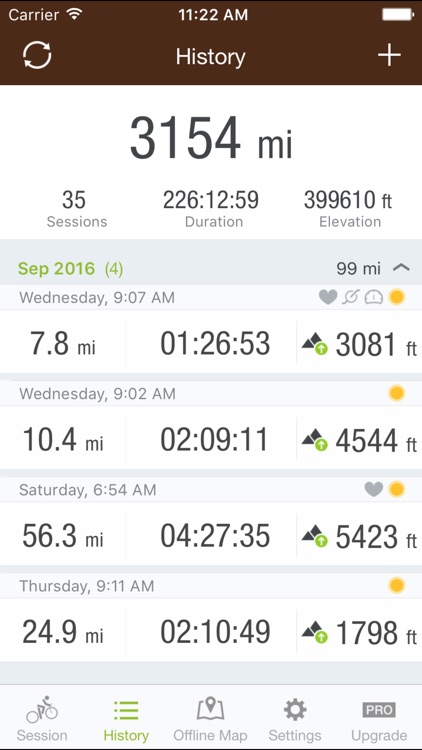 runtastic mountain bike app