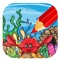 Kids Coloring Book Game Ocean World Version