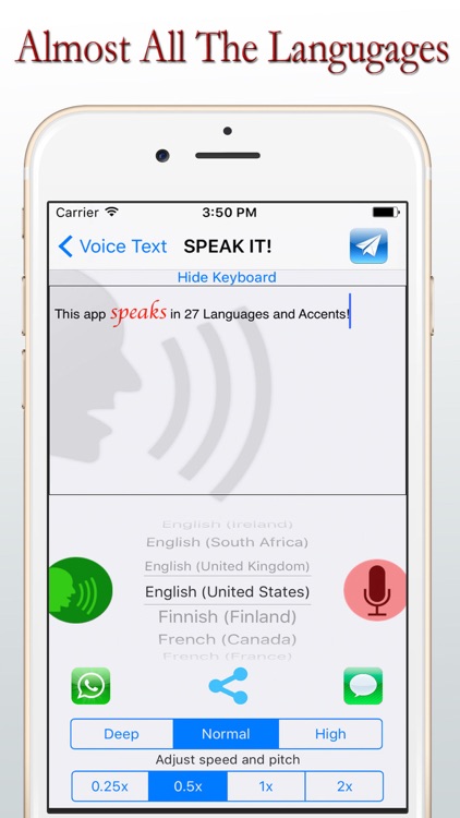 Voice Texts - LIVE - Lite screenshot-0
