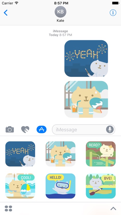 Summertime Stickers for iMessage by Design 73