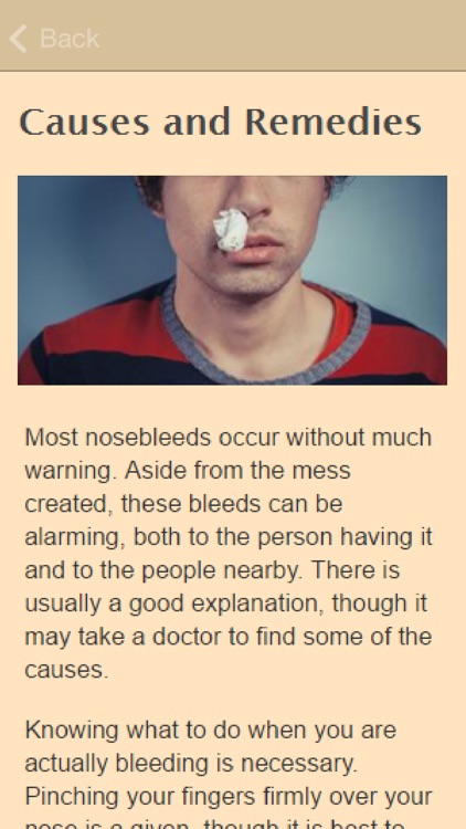 How To Stop Nosebleeds