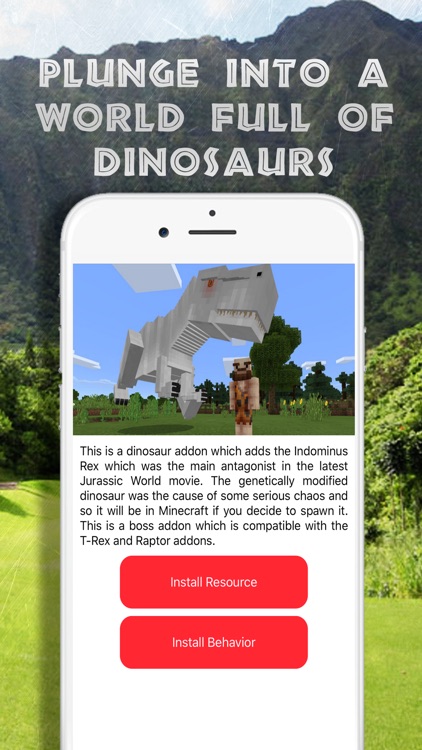Dinosaur & JurassiCraft for Minecraft PC Mod Guide