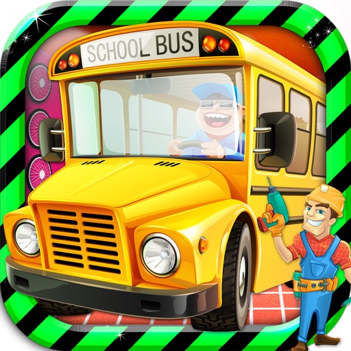 School Bus Mechanic Simulator Workshop Factory 2D iOS App