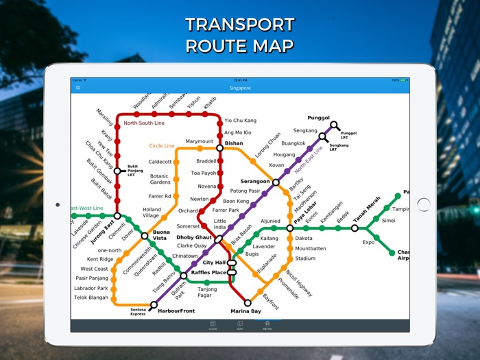 Singapore Travel Guide with Offline Street Map