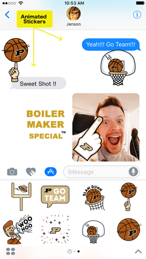 Purdue Animated+Stickers for iMessage(圖1)-速報App