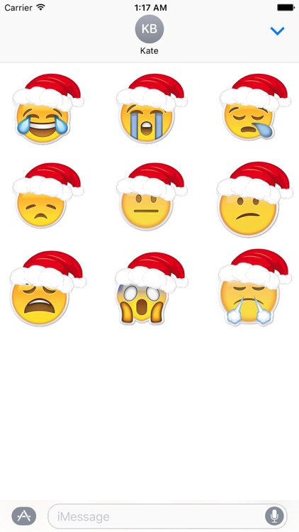 Emoji Stickers For Merry Christmas