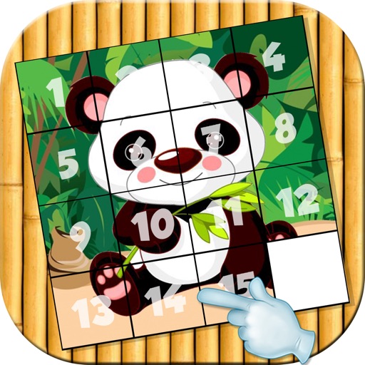 Panda Slide Puzzle For Kids