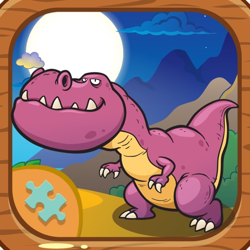 Dinosaur TRex jigsaw puzzles for kids Icon