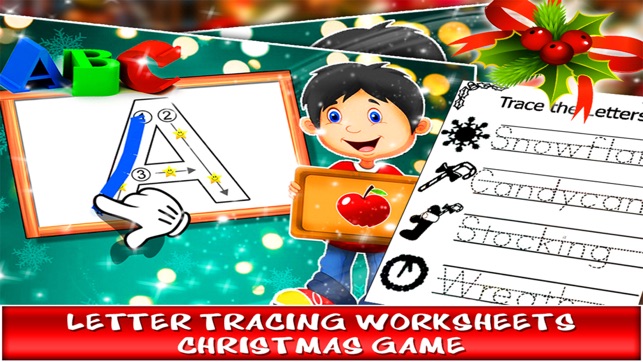 Letter Tracing Worksheets - Christmas Game(圖1)-速報App