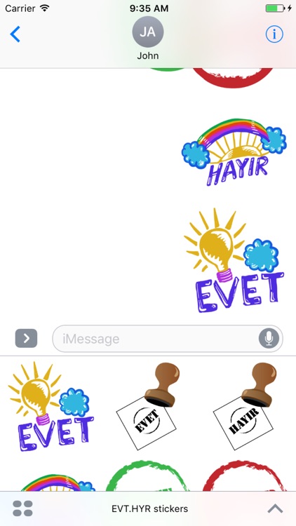 EvetHayır Stickers