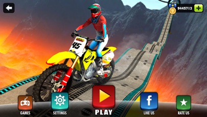 How to cancel & delete Motorbike Driving Simulator - impossible Tracks 3D from iphone & ipad 1