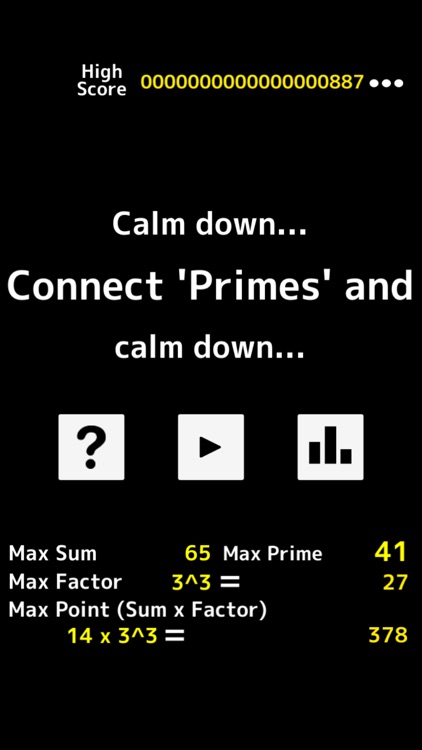 Connect 'Primes' and calm down