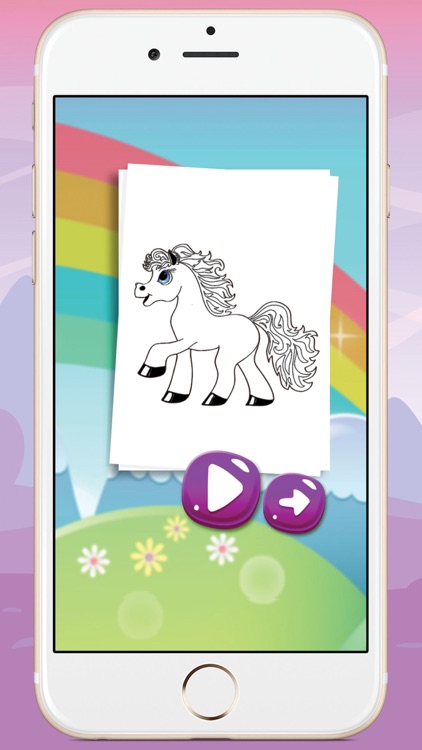 Game For Kids  Pony Coloring Book screenshot-4