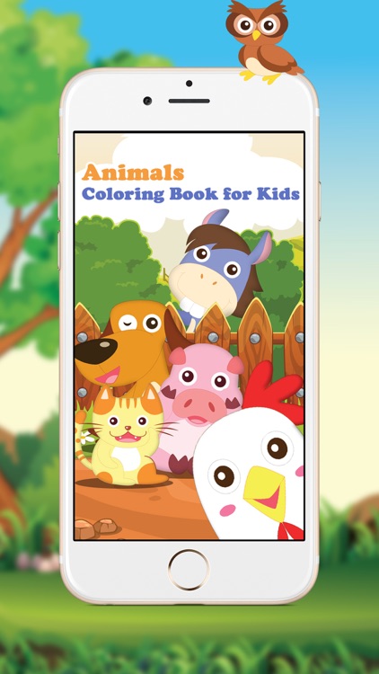 Animals, Coloring Book for Kids