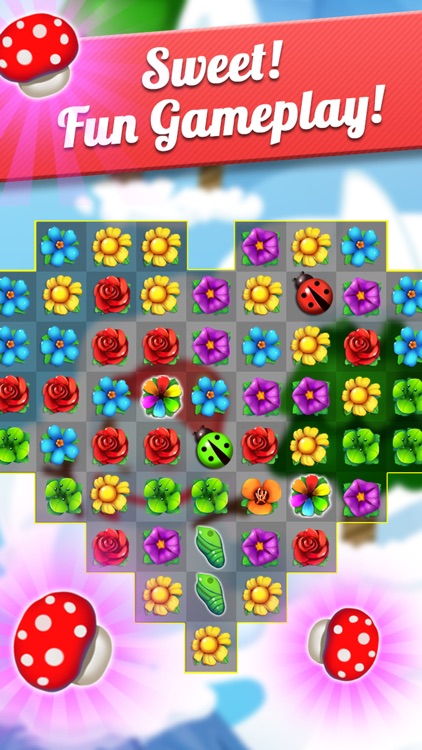 Flower Crush - Match 3 & Blast Garden to Bloom! screenshot-3