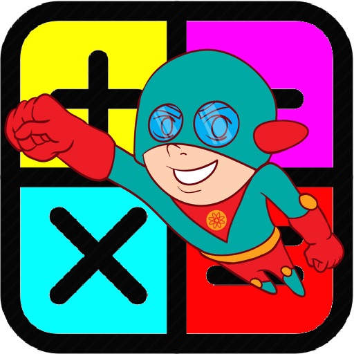 Math Super Hero Icon