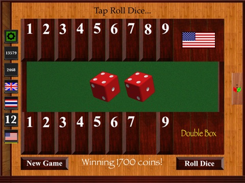 Shut the Box Classic for iPad screenshot 4