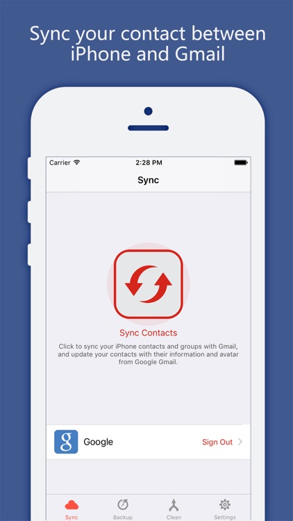 Sync your Contacts for Google