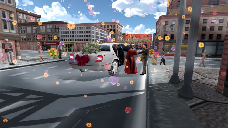 Limousine Car Wedding 3D Sim screenshot-3