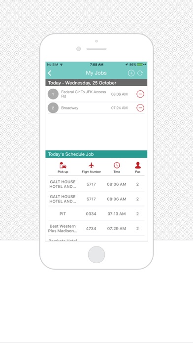 UTShuttle hotel bus driver app screenshot 2