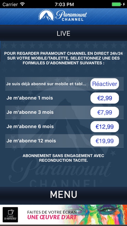 PARAMOUNT CHANNEL