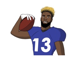 Add some swagger " OBJ style" to your messages with these official NFLPA approved stickers for New York Giants Wide Receiver Odell Beckham Jr