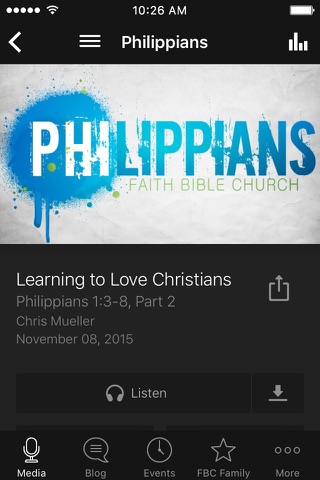 Faith Bible Church App screenshot 2