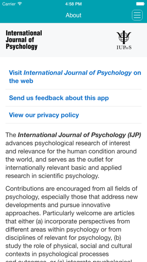 International Journal of Psychology(圖5)-速報App