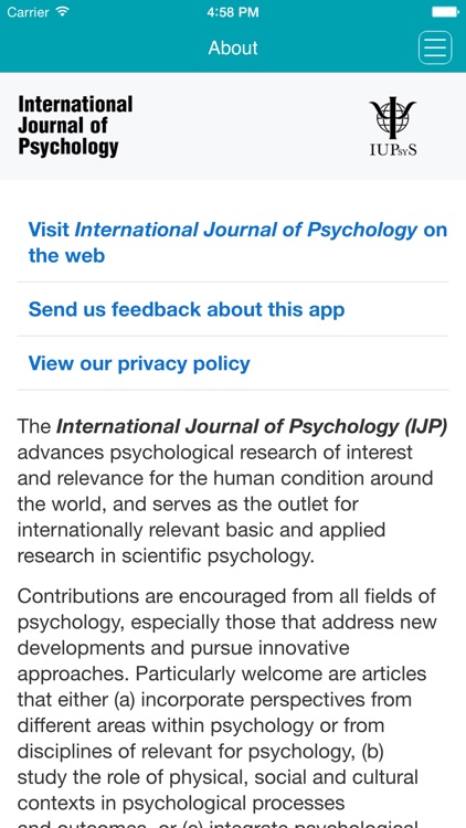 International Journal of Psychology screenshot-4