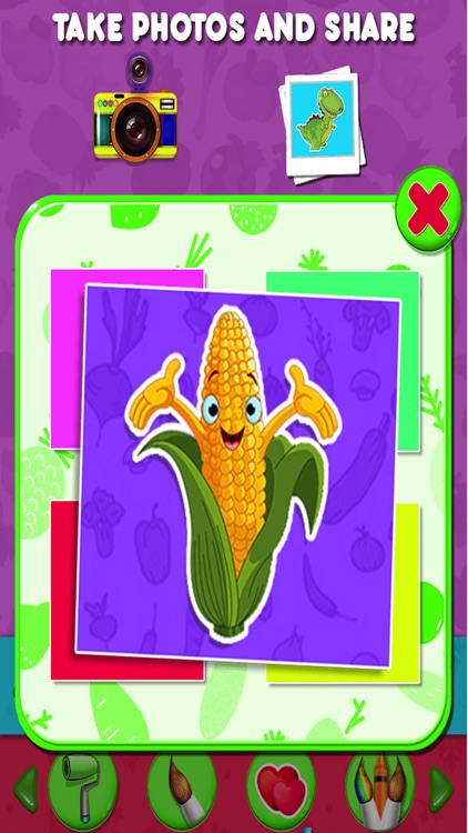 Vegetables Kids Coloring Book Pro screenshot-4